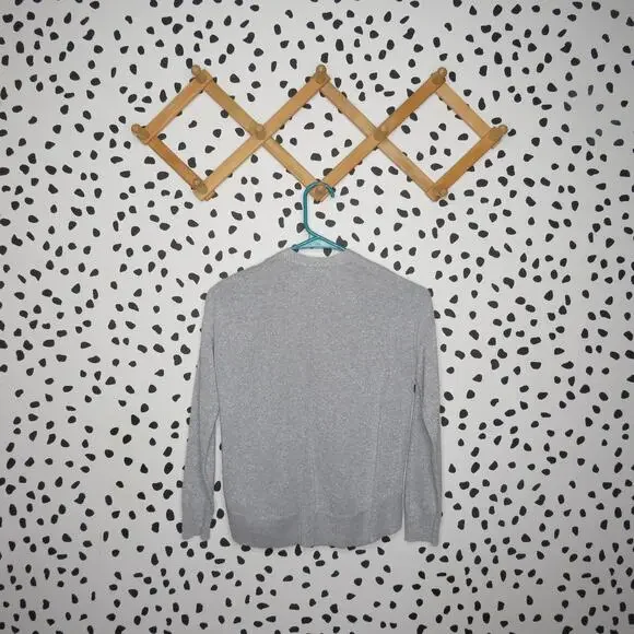 Old Navy Silver Metallic Open Front Girls Cardigan - Picture 3 of 6